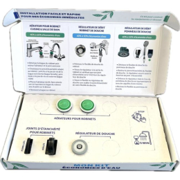 Pack économie d'eau pour 2 robinets et 1 douche