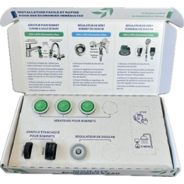 Pack économie d'eau pour 3 robinets et 1 douche