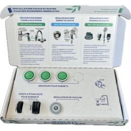 Pack économie d'eau pour 3 robinets et 1 douche