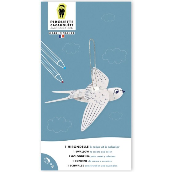 Mon animal 3D : l'hirondelle