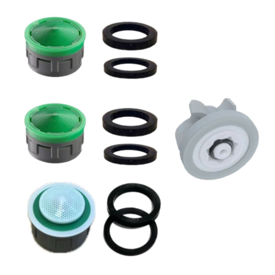 Pack économie : 2 robinets 5 L et 1 robinet douc 2,5 L + 1 régulateur douche