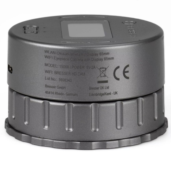 Caméra d’oculaire WiFi avec écran intégré