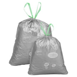 Rouleau 20 sacs poubelle coulissant - 30 L en display
