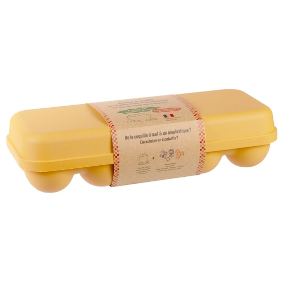 Boîte 10 oeufs coquille - Jaune Boîte 10 oeufs coquille - Jaune