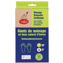Boîte d'une paire de gants en latex naturel - S