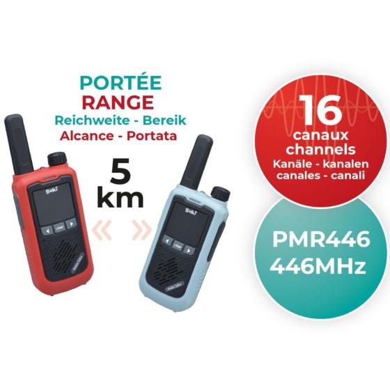 Talkie Walkie rechargeable - Portée 5 km