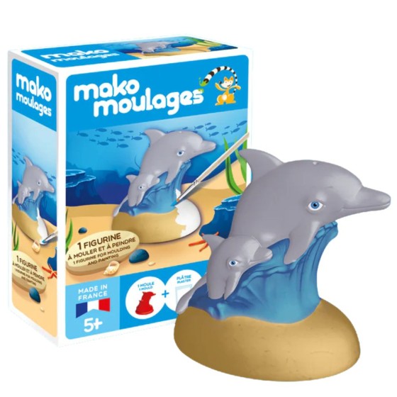 Mako moulages - Le dauphin et son bébé