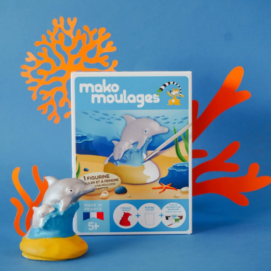 Mako moulages - Le dauphin et son bébé