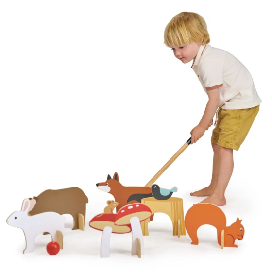 Croquet d'intérieur les animaux de la forêt