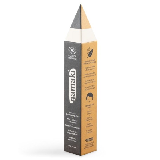 Kit 4 crayons de maquillage fins – Or, Argent, Noir, Blanc Kit 4 crayons de maquillage fins – Or, Argent, Noir, Blanc