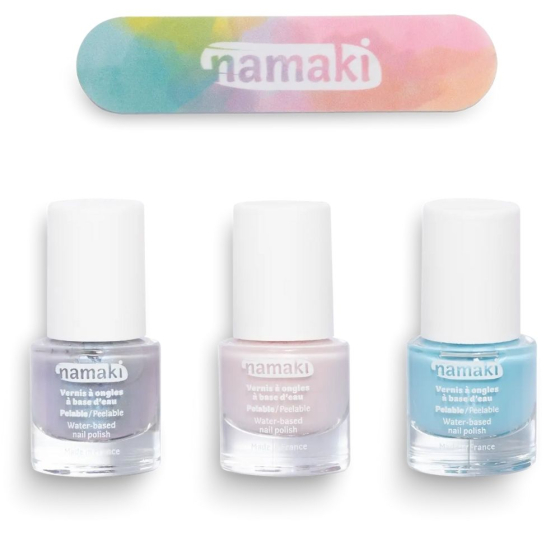 Coffret 3 vernis à ongles pelables à l’eau – Douceurs givrées