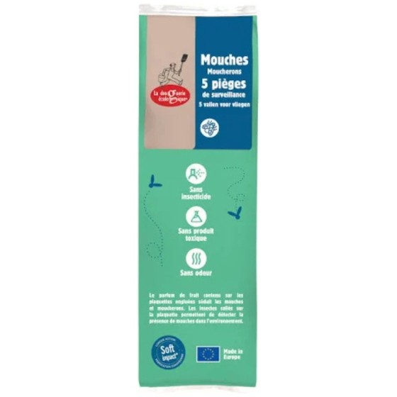Sachet de 5 pièges de surveillance des mouches
