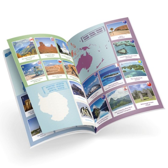 Globe 20 cm avec livret couleurs