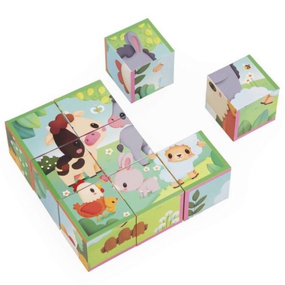 Cubes animaux de la ferme