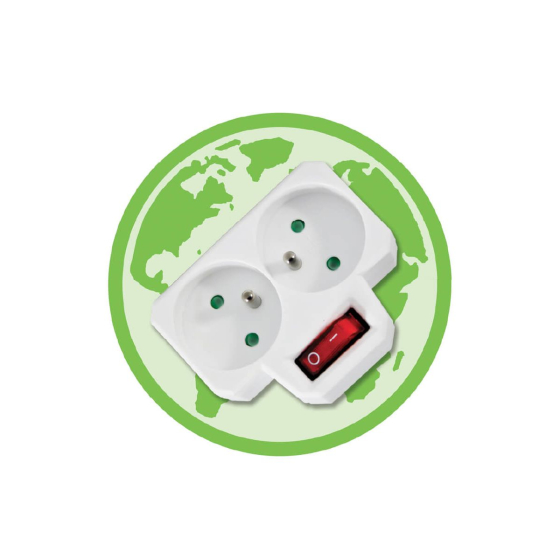 Bloc 2 prises coupe veille avec interrupteur
 - Seconde vie