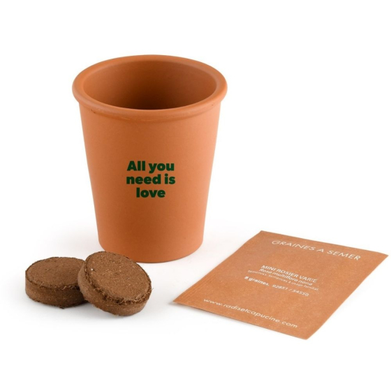 Carte message - All you need is love - Rosier