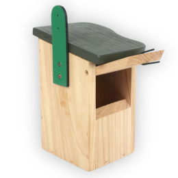 Nichoir avec cavité incurvée : mésanges, moineaux, Gobemouches...