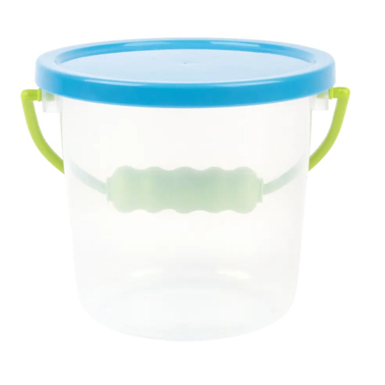 Seau transparent avec couvercle