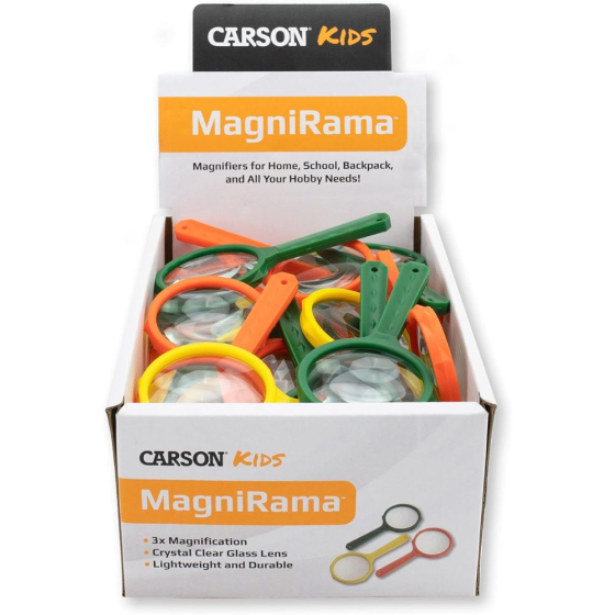 Boîte de 50 Mini-loupes MagniRama - Grossissement 3x