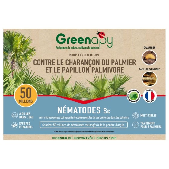 Nématodes SC anti charançon rouge du palmier 50M