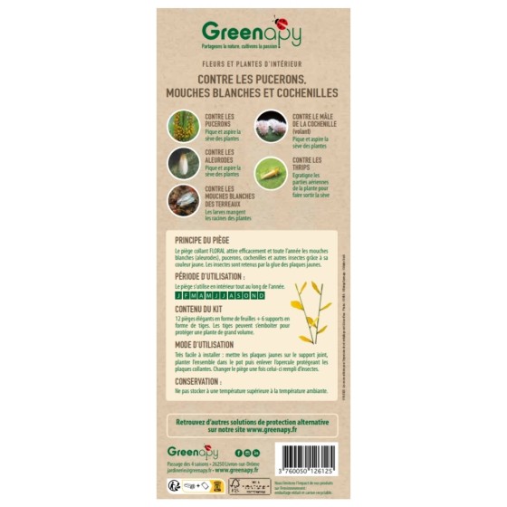 Piège englué floral anti insectes