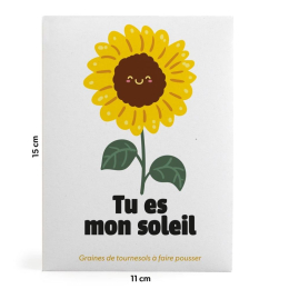 Sachet message - Tu es mon soleil (Tournesol)