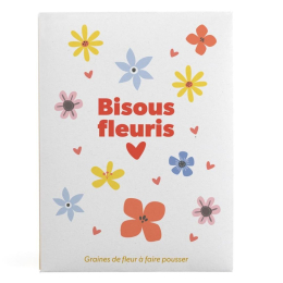 Sachet message - Bisous fleuris