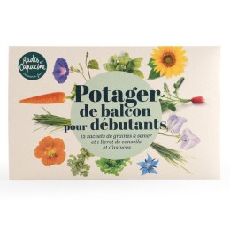 Enveloppe 12 sachets potager de balcon pour débutants