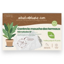 Nématodes SF contre mouches des terreaux - 3 millions - 15 pots