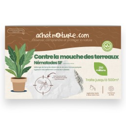 Nématodes SF contre mouches des terreaux - 250 millions - 500 m²
