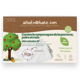 Nématodes SF contre carpocapses de la pomme, poire et noix - 250M - 100 arbres