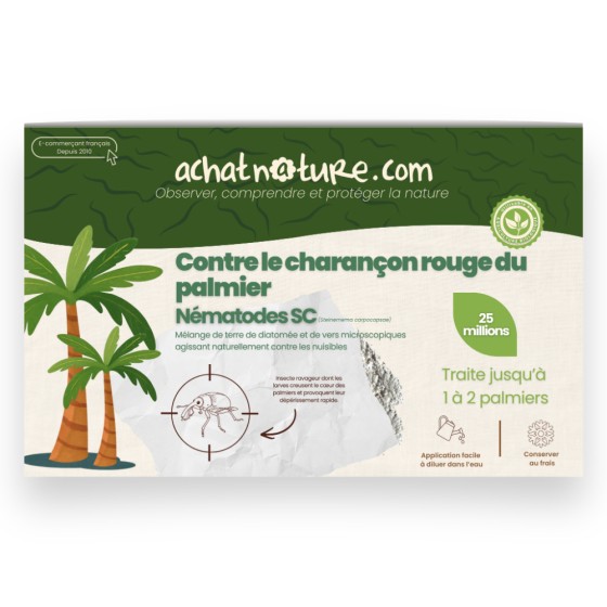 Nématodes SC contre charançon rouge du palmier - 25 millions - 1 à 2 palmiers