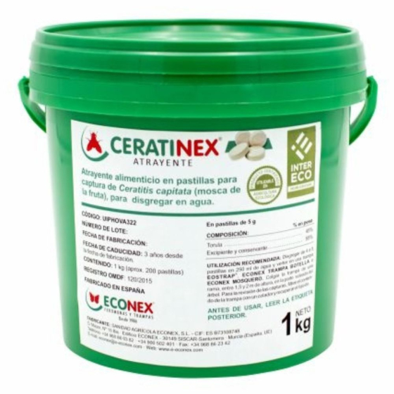 Recharge 200 pastilles CERATINEX® contre les mouches des fruits