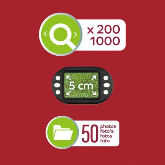 Microscope Vidéo 200-1000X - Eclairage LED