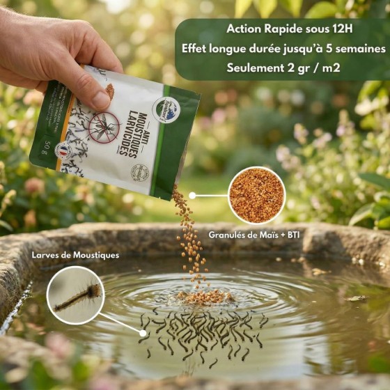 Larvicide anti-moustiques - Sachet 50 g