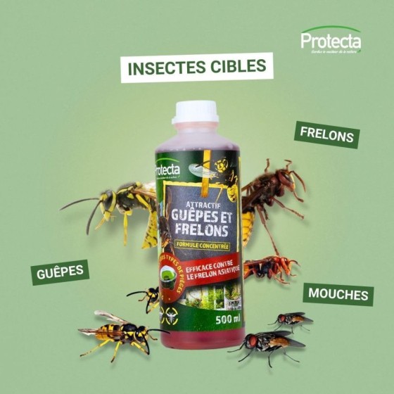 Liquide pour piège guêpes et frelons 500 ml