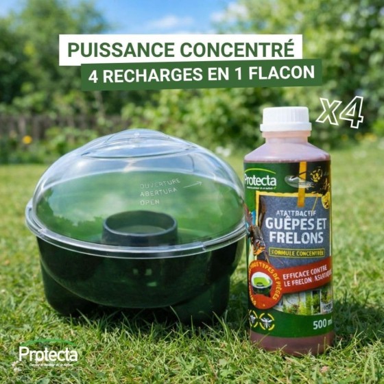 Liquide pour piège guêpes et frelons 500 ml