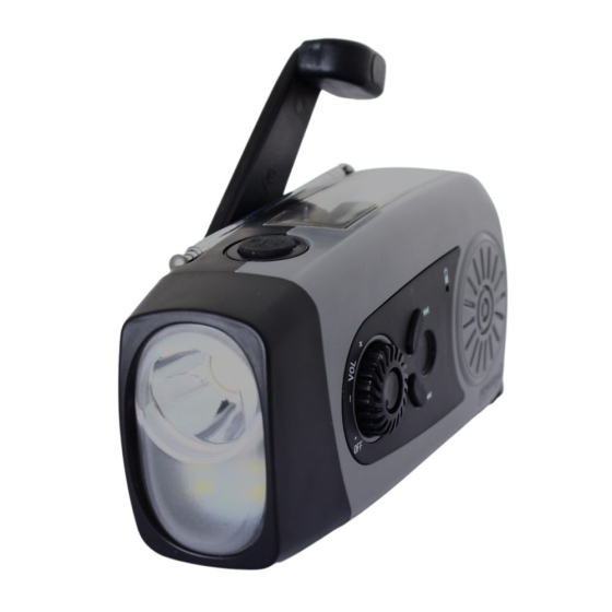  Radio multi-fonctions 3 en 1 Coyote- chargement solaire - dynamo - USB