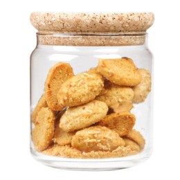 Bocal en verre - couvercle liège - 0.5L