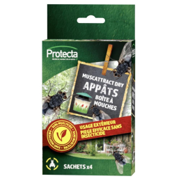 Sachets appâts boite à mouches x4