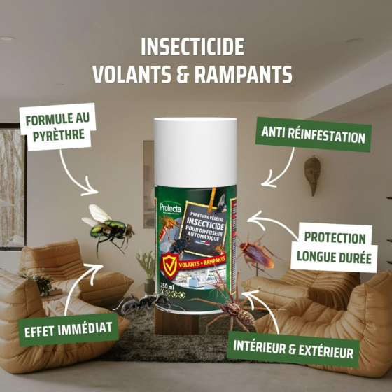 Lot de 5 recharges pour diffuseur d'insecticides
