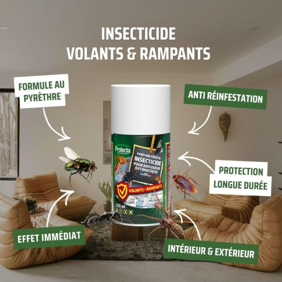 Lot de 5 recharges pour diffuseur d'insecticides