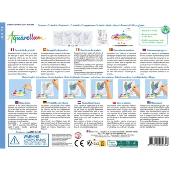 Aquarellum junior : oiseaux du paradis