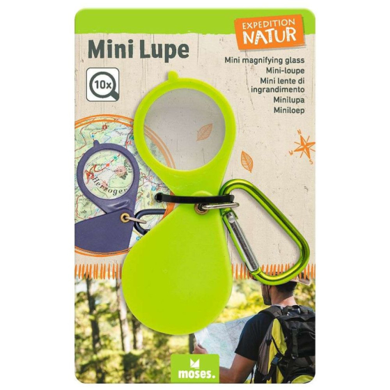 Mini Loupes de poche x10 avec mousqueton
