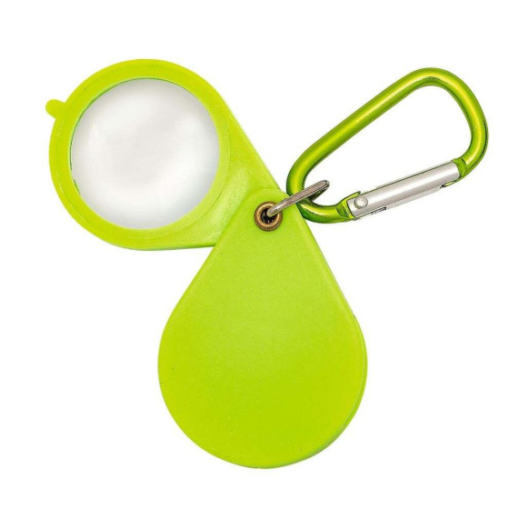 Mini Loupes de poche x10 avec mousqueton