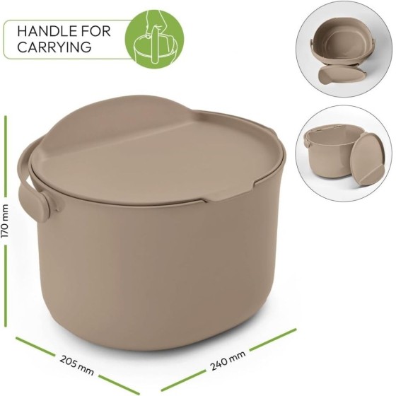 Composteur de cuisine Organko – 3,3 L – Cappuccino