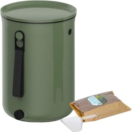 Composteur Bokashi Organko 2 – 9,6 L – Olive – Activateur inclus