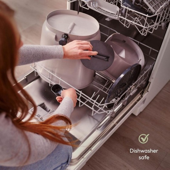 Composteur Bokashi Essential + base – 15,3 L – Cappuccino – Activateur inclus