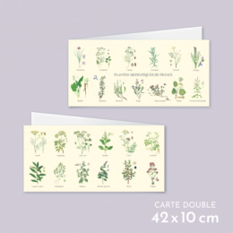 Plantes aromatiques de France - Carte double