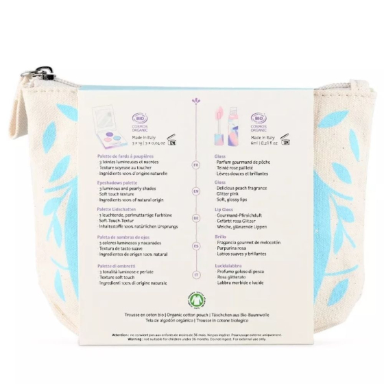 Trousse Scintillante Bleue – Palette 3 fardsetgloss pailleté